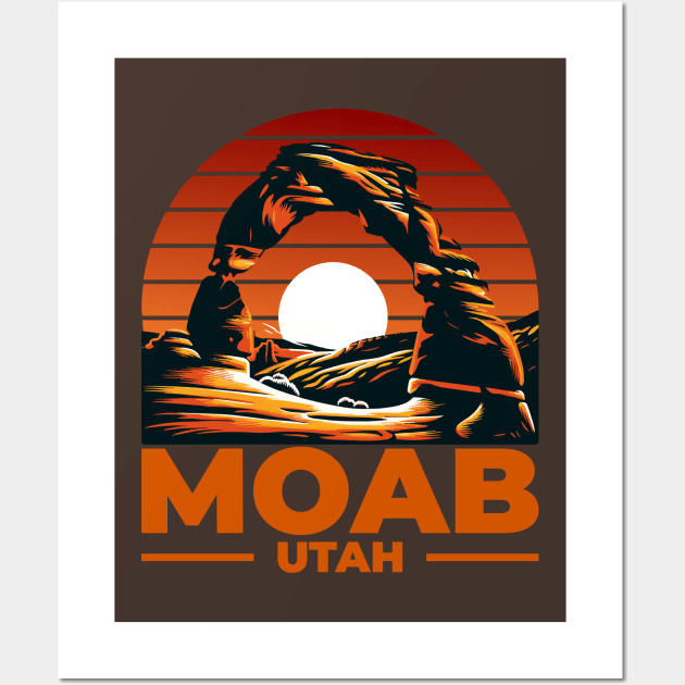 Sunset Arch - Moab Utah Wall Art by Muslimory